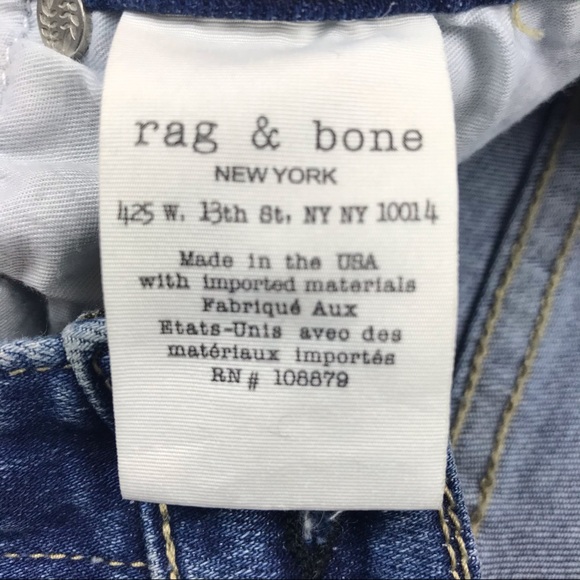 rag & bone high rise skinny jeans step hem EUC - Picture 14 of 14